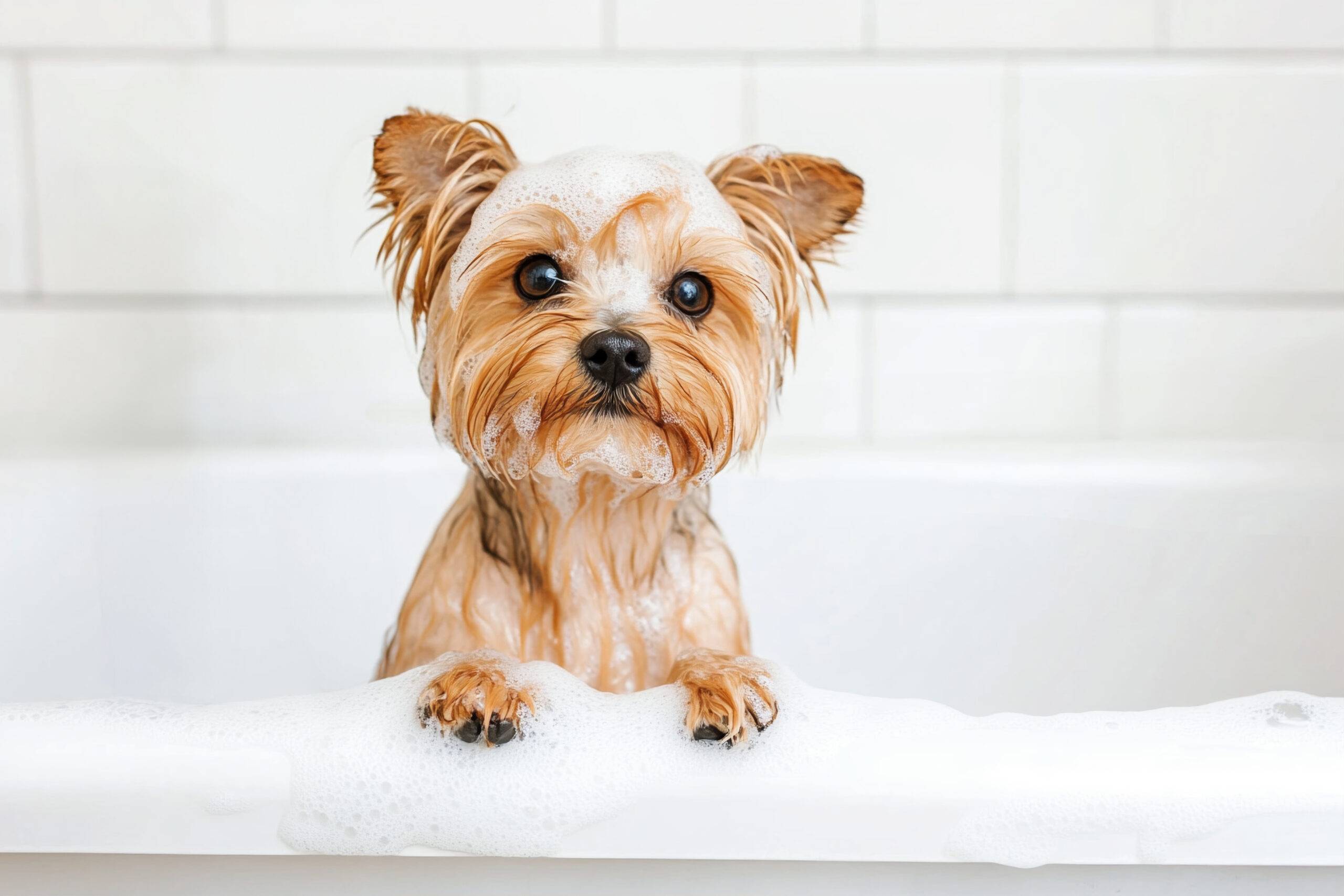 Pode dar banho em filhote de cachorro? Entenda a partir de qual idade é seguro